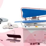 یک دستگاه اتوپرس صنعتی بزرگ در خشکشویی، با سطح صاف،سریع تر و قوی تر از اتوهای معمولی عمل می کند.